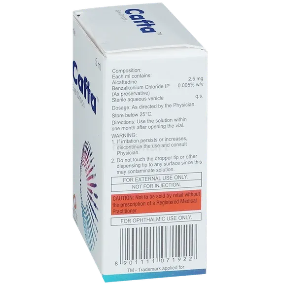 cafta eye drops 5 ml